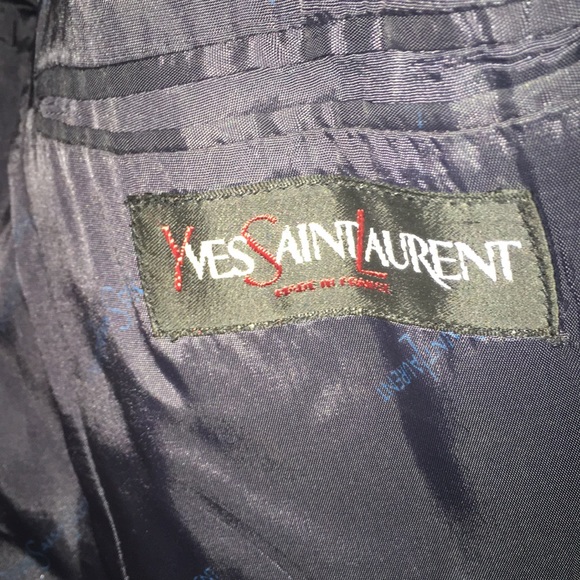 Vintage YSL wool suit jacket M - Picture 7 of 8